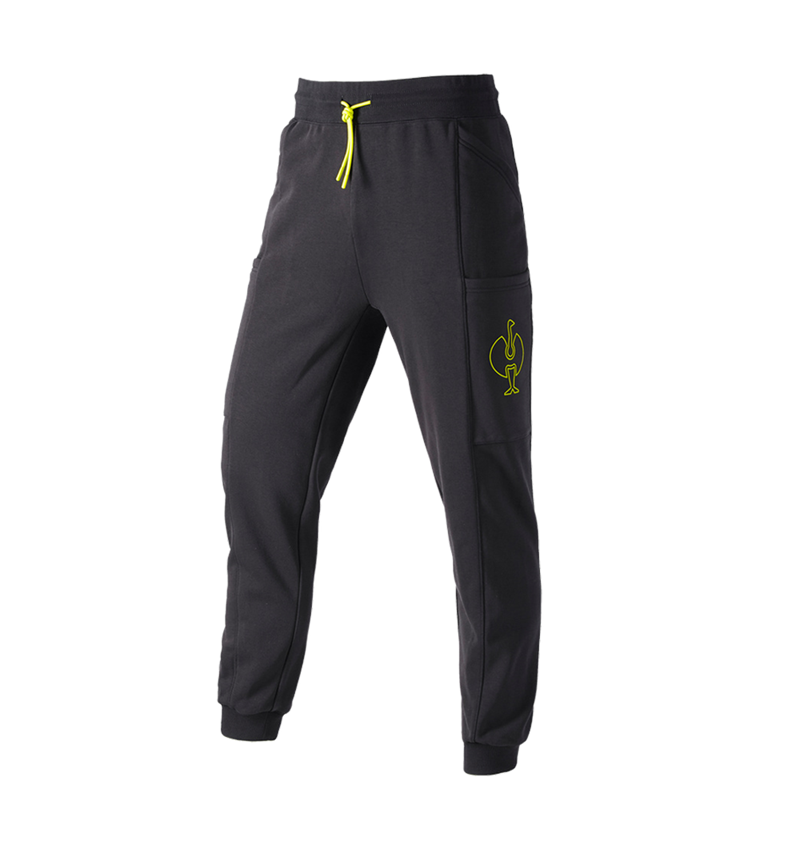 Accessoires: Sweat pants e.s.trail + noir/jaune acide 2