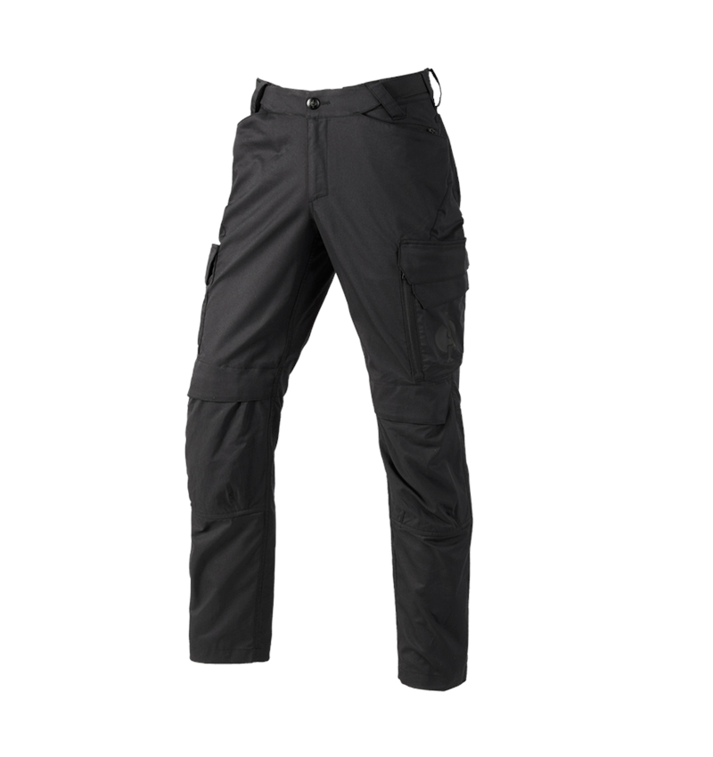 Pantalons de travail: Pantalon à taille élastique e.s.trail + noir 2