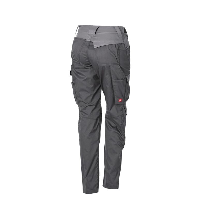 Pantalons de travail: Pantalon à taille élastique e.s.trail pure, femmes + gris carbone/gris basalte 6