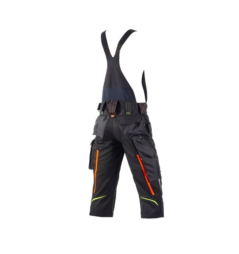 Pantalons de travail: Salopette corsaire e.s.motion 2020 + noir/jaune fluo/orange fluo 3