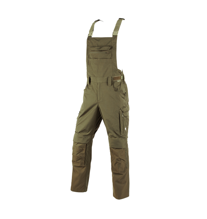 Pantalons de travail: Salopette e.s.concrete solid + vert boue 2