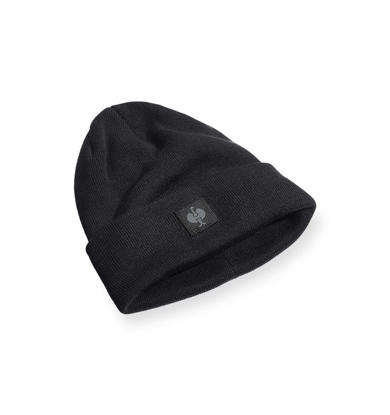 Accessoires: Bonnet tricoté e.s.iconic + noir