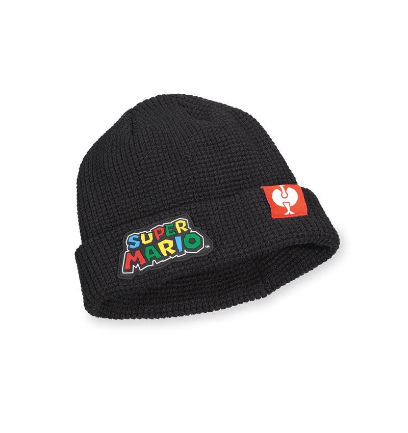 Collaborations: Super Mario Knitted Cap, children's + black