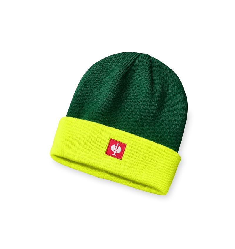 Accessoires: Bonnet tricoté e.s.motion 24/7 + vert/jaune fluo