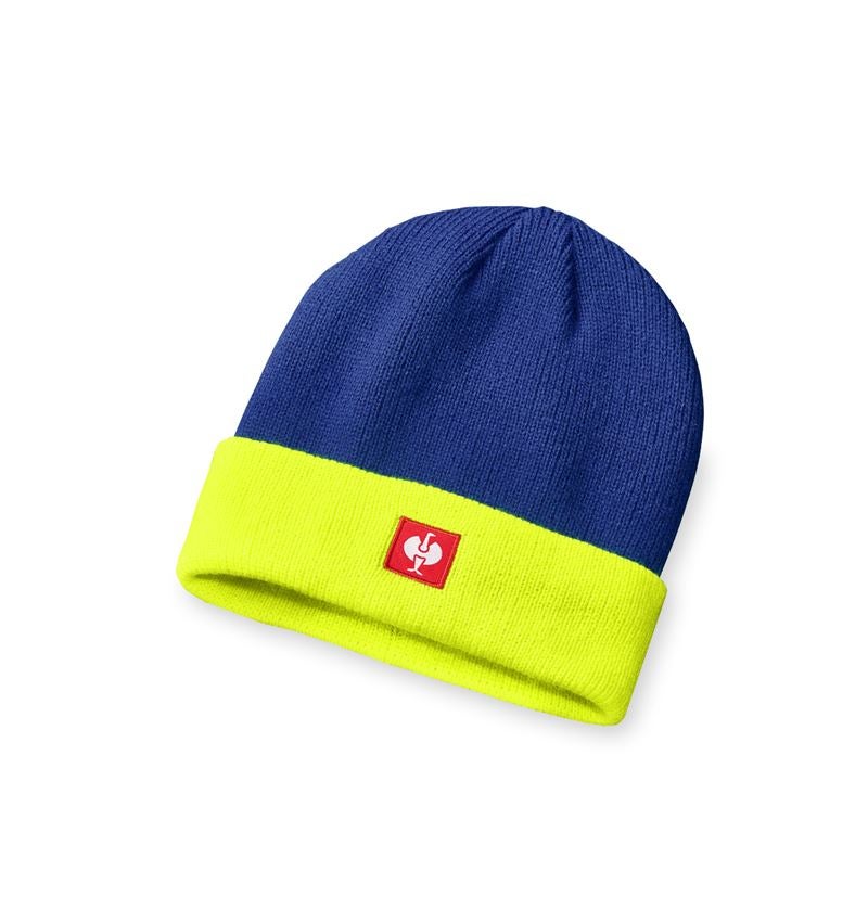 Thèmes: Bonnet tricoté e.s.motion 24/7 + bleu royal/jaune fluo