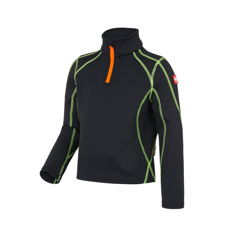Cold: Funct.Troyer thermo stretch e.s.motion 2020 child. + black/high-vis yellow/high-vis orange 2