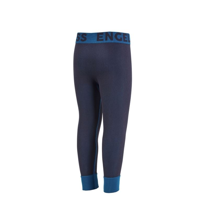 Vêtements thermiques: e.s. Pantalon long foncti. uniforme - warm,enfants + bleu foncé 3