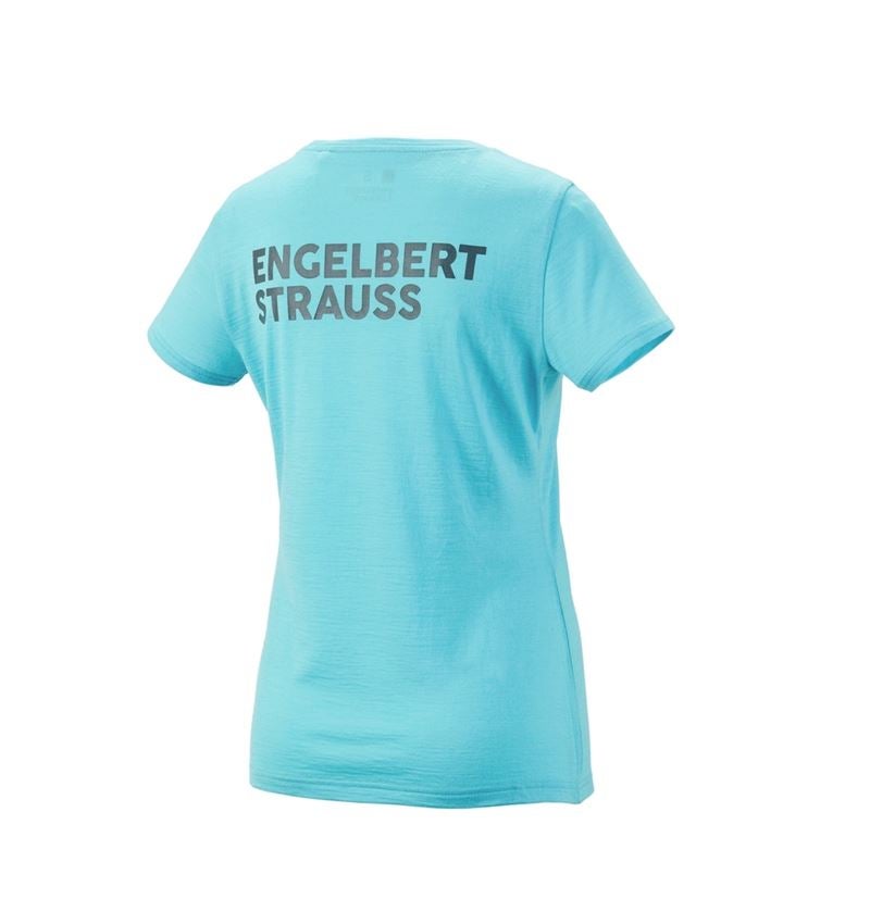 Thèmes: T-Shirt Merino e.s.trail, femmes + lapis turquoise/anthracite 5