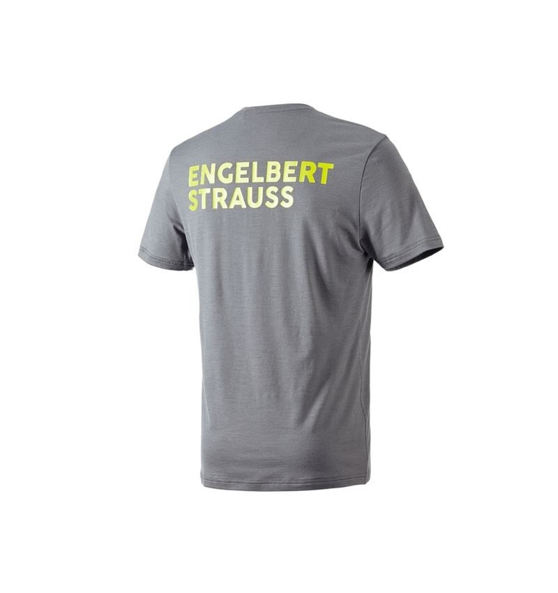 Hauts: T-Shirt Merino e.s.trail + gris basalte/jaune acide 3