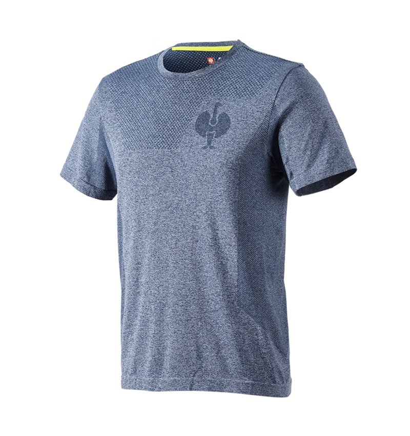 Vêtements: T-Shirt seamless e.s.trail + bleu profond mélange 2