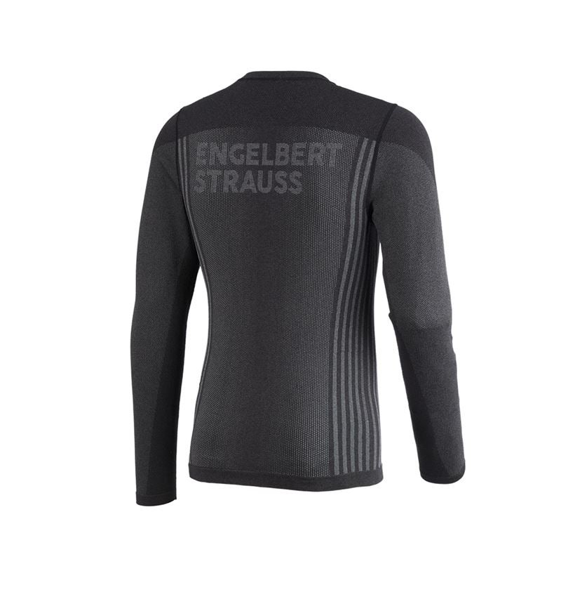 Sous-vêtements | Vêtements thermiques: Fonction-Longsleeve e.s.trail seamless-warm + noir/gris basalte 5