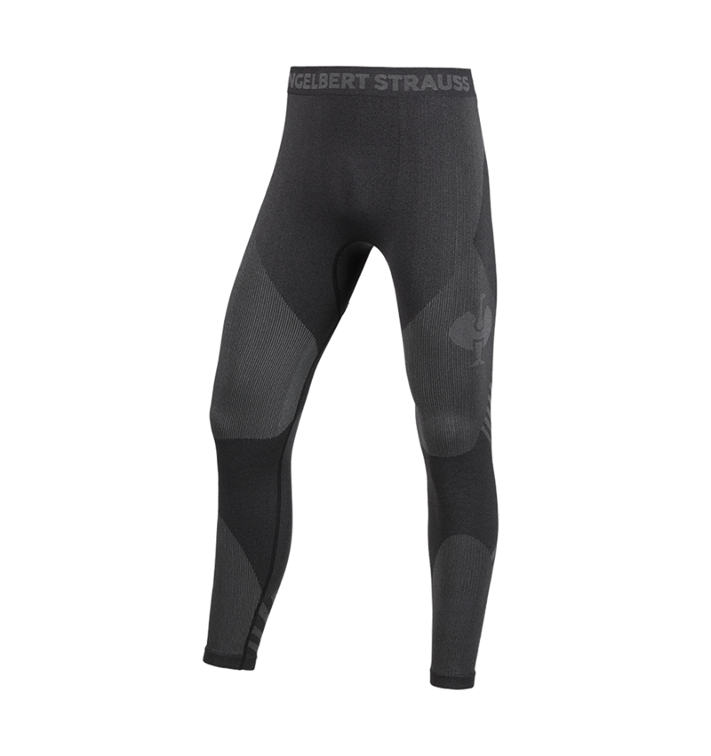 Sous-vêtements | Vêtements thermiques: Fonction-Long Pants e.s.trail seamless-warm + noir/gris basalte 4