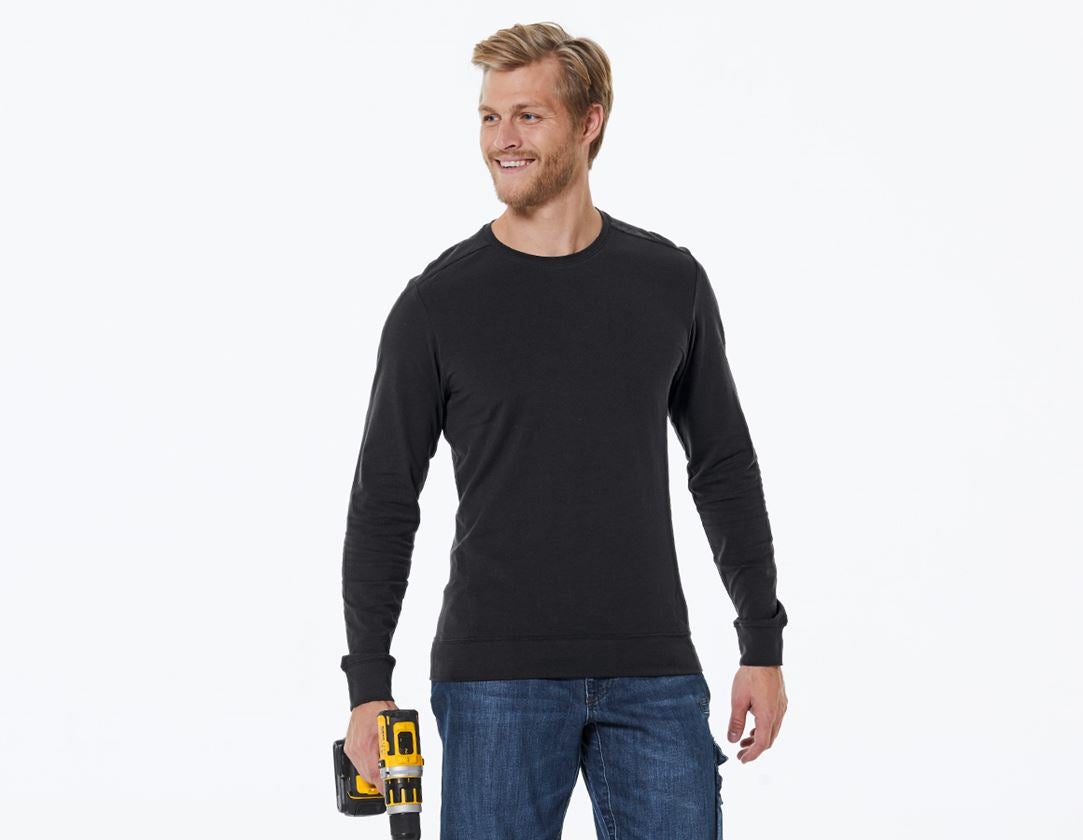 Topics: e.s. Long sleeve cotton stretch + black 2