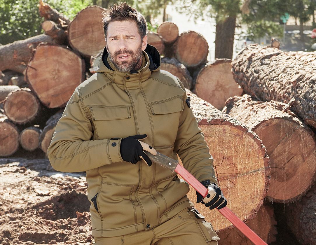Joiners / Carpenters: Winter softshell jacket e.s.roughtough + walnut