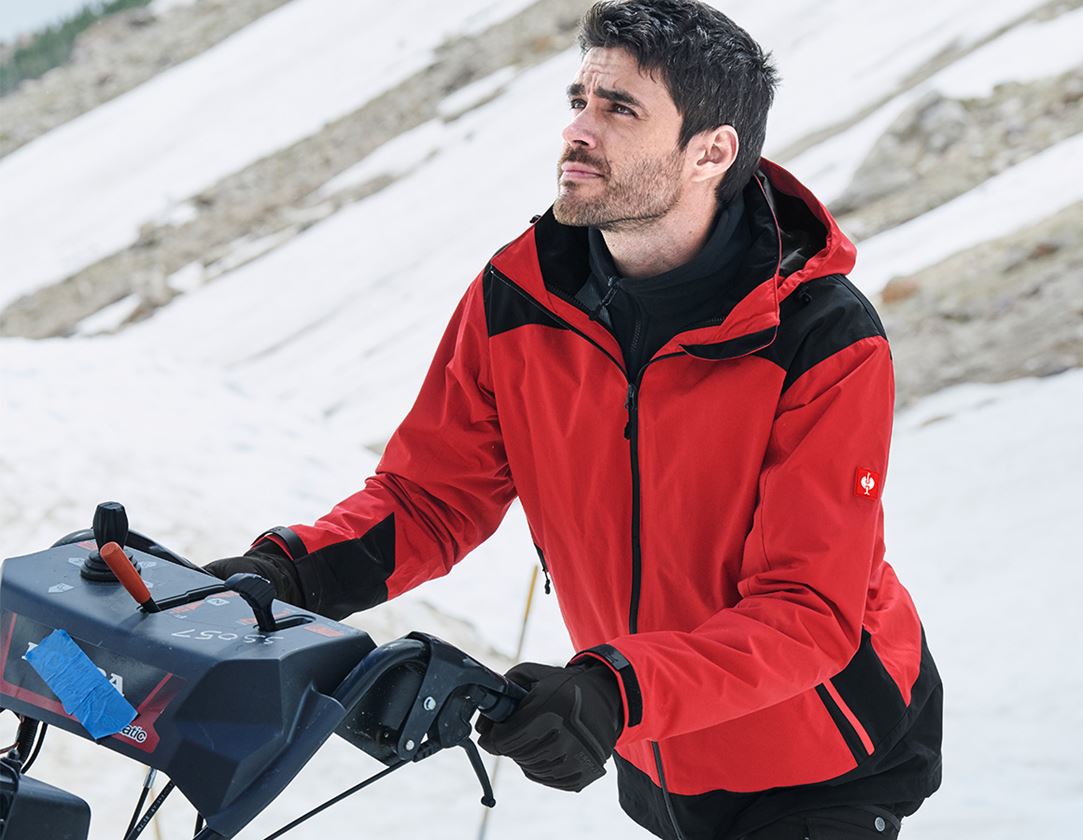 Joiners / Carpenters: e.s. 3 in 1 functional jacket, men + red/black