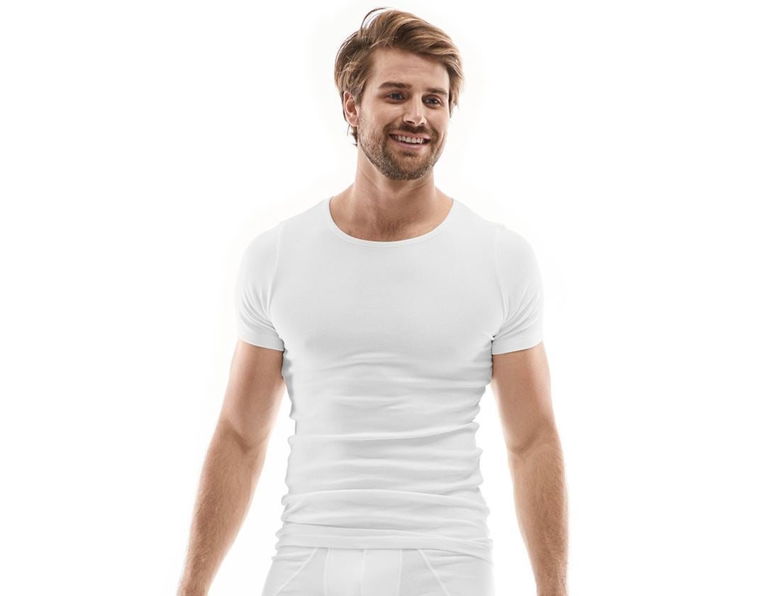 Thèmes: e.s. Cotton rib t-shirt + blanc