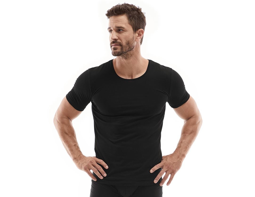Sous-vêtements | Vêtements thermiques: e.s. Modal T-shirt + noir