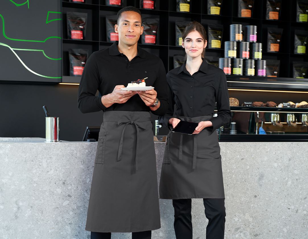 Topics: Mid-Length Apron + grey/black 1