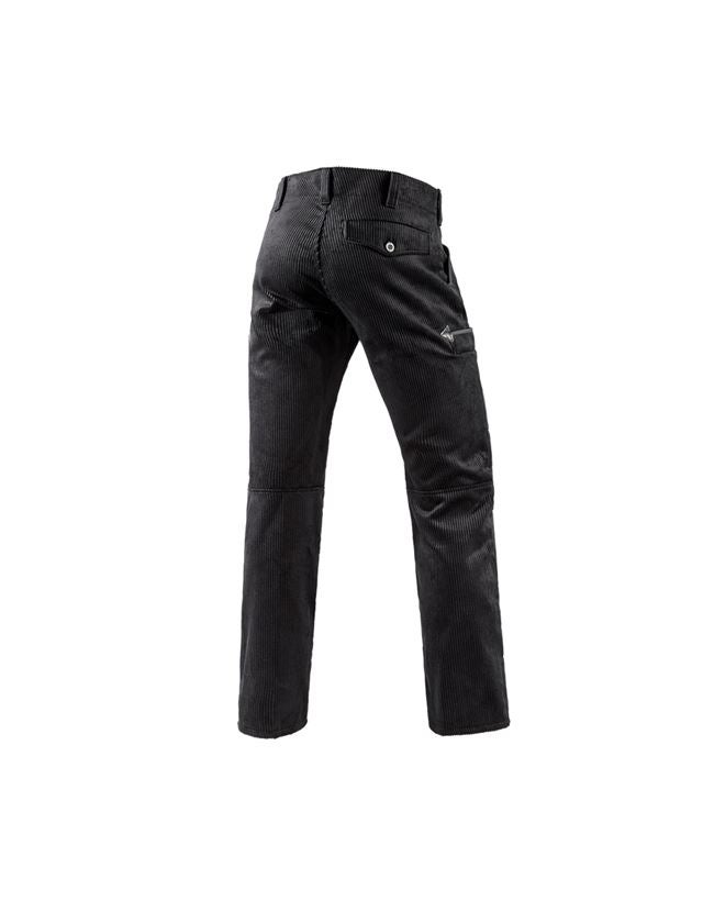 Roofer / Crafts: e.s. Craftman's Trousers,Kneep. Pock. Wide Wale + black 2