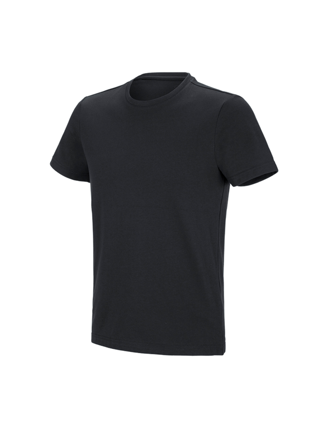 Hauts: e.s. T-shirt fonctionnel poly cotton + noir 2