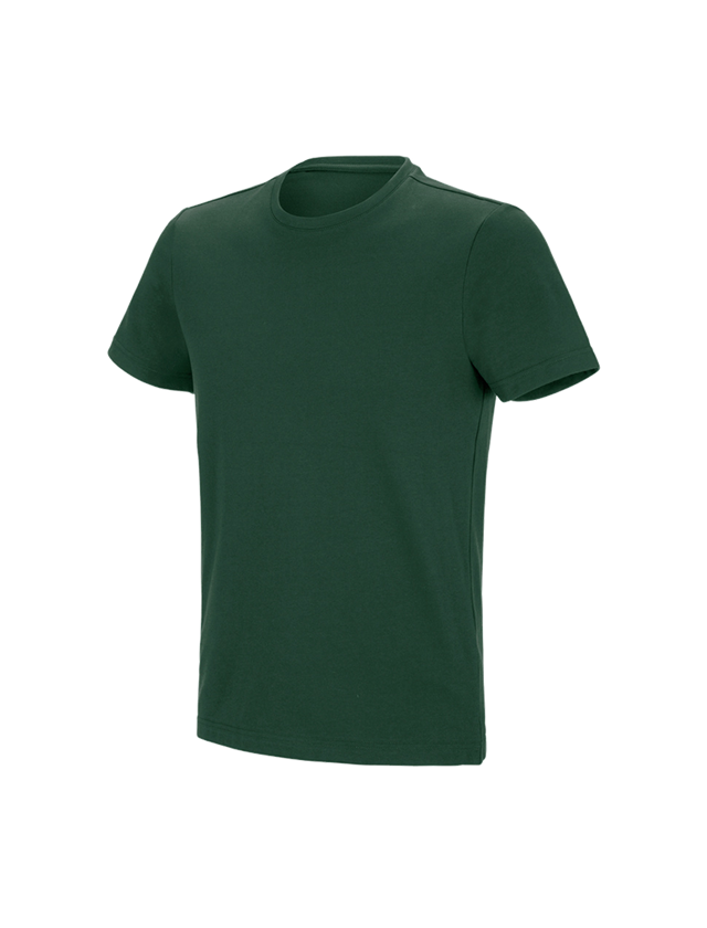 Hauts: e.s. T-shirt fonctionnel poly cotton + vert 2