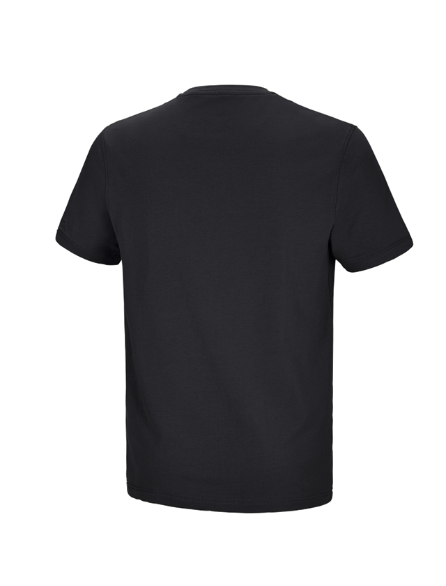 Thèmes: e.s. T-shirt cotton stretch Pocket + noir 3