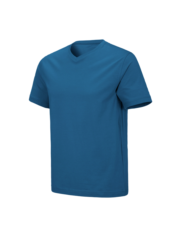 Joiners / Carpenters: e.s. T-shirt cotton stretch V-Neck + atoll