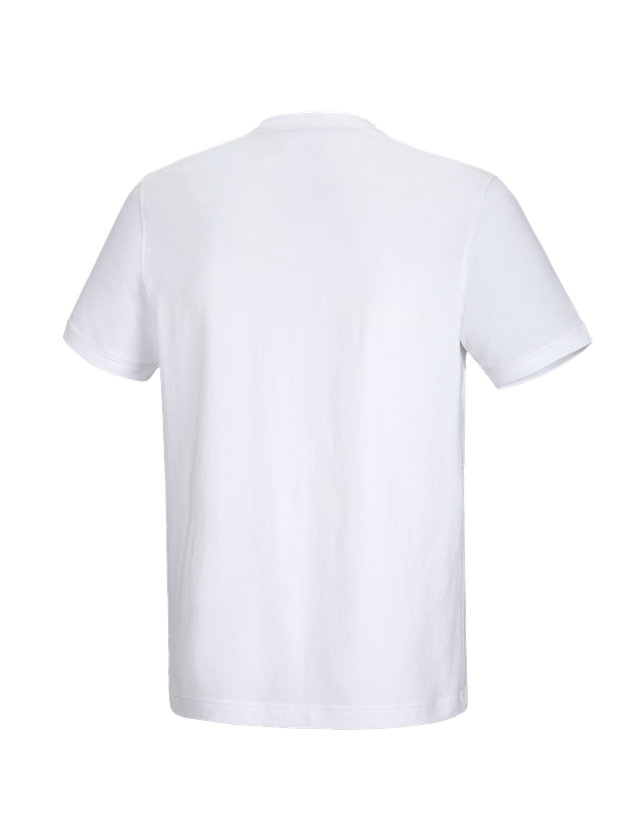 Gardening / Forestry / Farming: e.s. T-shirt cotton stretch V-Neck + white 3