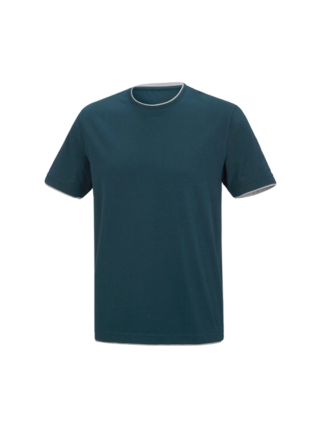 Joiners / Carpenters: e.s. T-shirt cotton stretch Layer + seablue/platinum