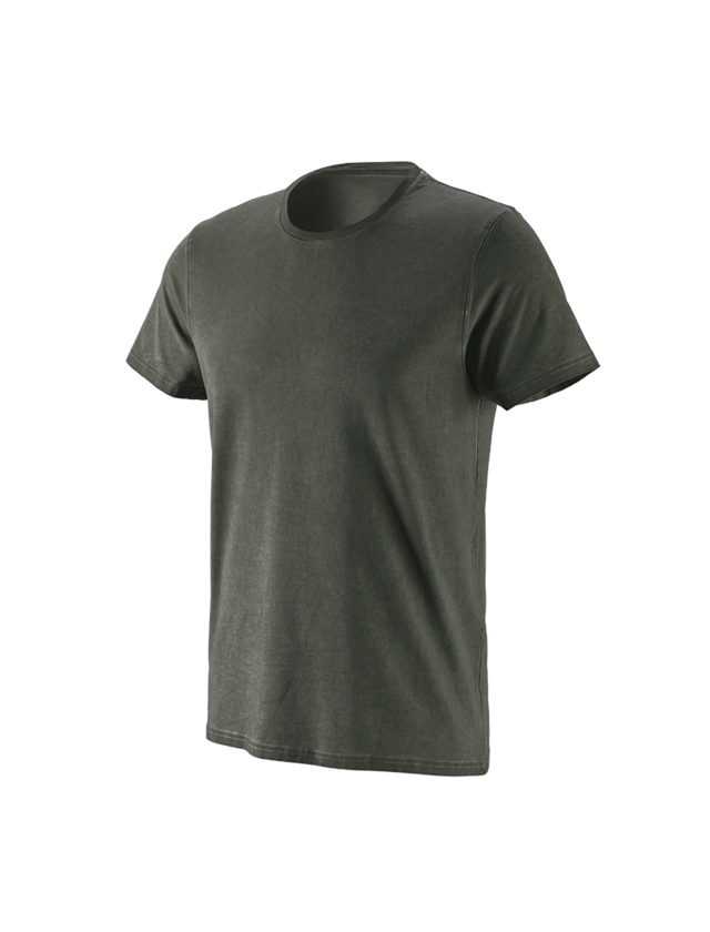 Hauts: e.s. T-Shirt vintage cotton stretch + vert camouflage vintage 5