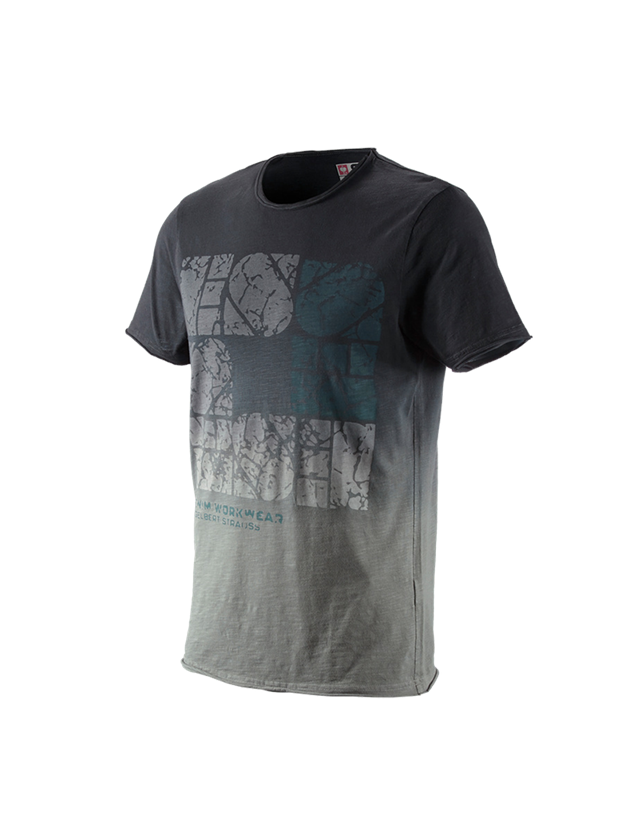 Thèmes: e.s. T-Shirt denim workwear + noir oxyde vintage