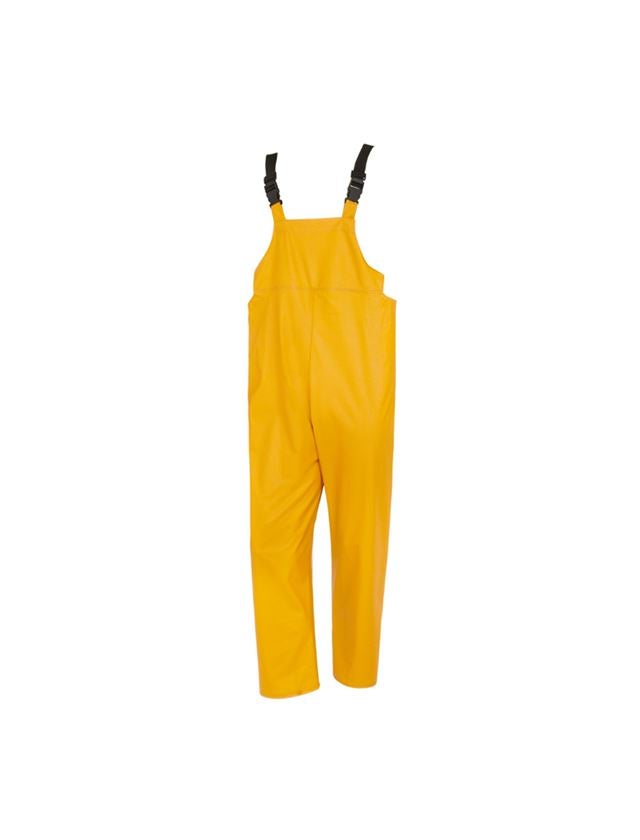 Work Trousers: Flexi-Stretch bib and brace + yellow