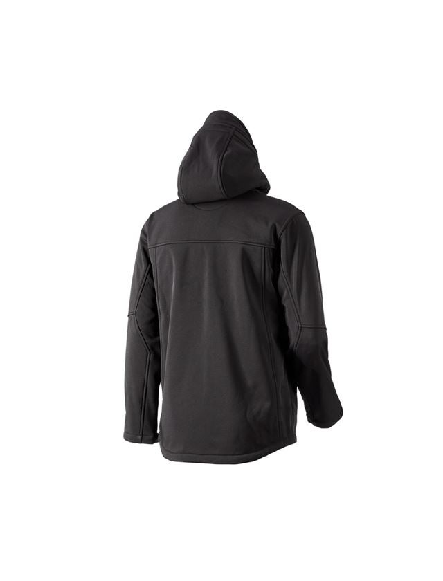 Gardening / Forestry / Farming: Softshell hooded jacket Aspen + black 3