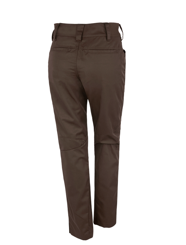 Menuisiers: e.s. Pantalon de travail base, femmes + marron 1