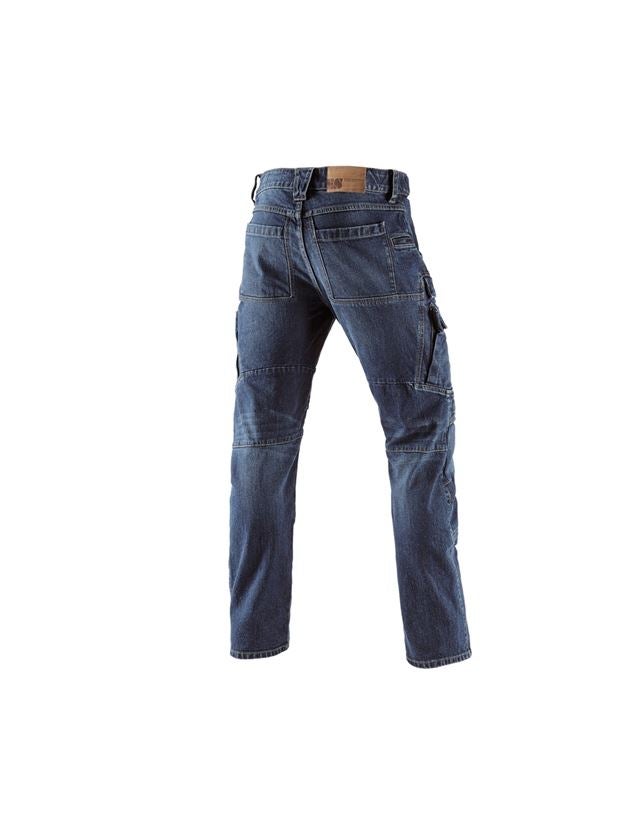 Plumbers / Installers: e.s. Cargo worker jeans POWERdenim + darkwashed 1