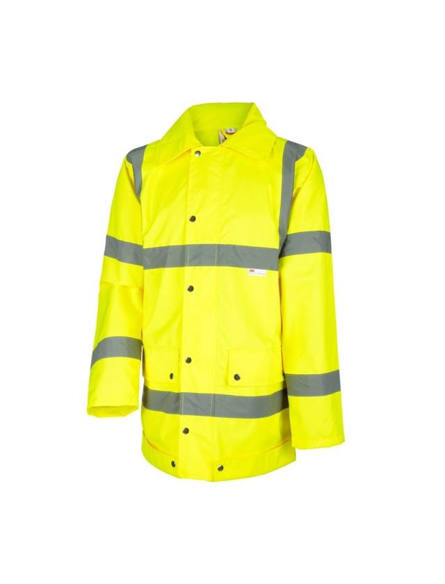 Topics: STONEKIT High-vis rain jacket + high-vis yellow
