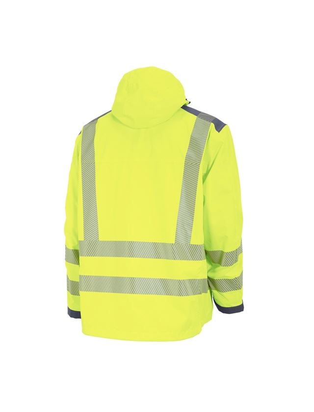 Work Jackets: High-vis functional jacket e.s.prestige + high-vis yellow/grey 2