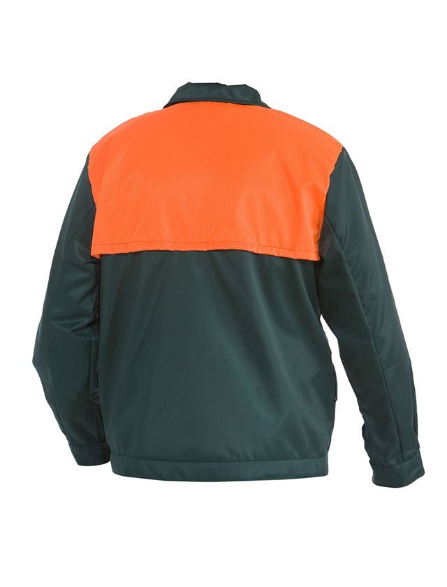 Vêtements sylviculture /anti coupures: Veste de forestier Basic + vert/orange 3