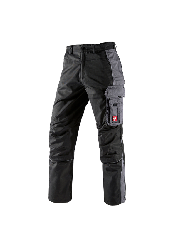 Pantalons de travail: Pantalon à taille élastique e.s.active + noir/anthracite 1