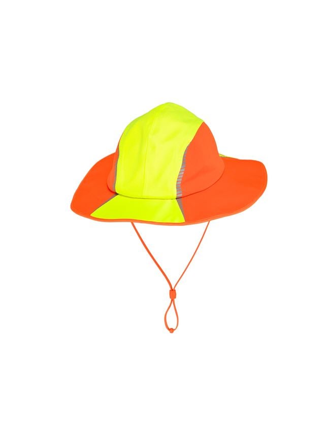 Cold: Functional rain hat e.s.motion 2020 + high-vis yellow/high-vis orange