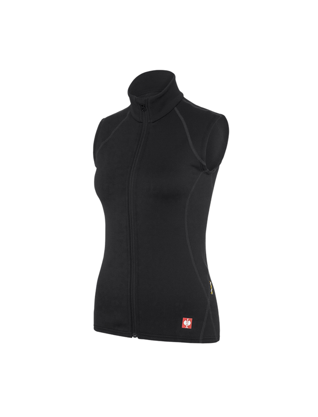 Froid: e.s. Gilet thermo stretch - x-warm, femmes + noir