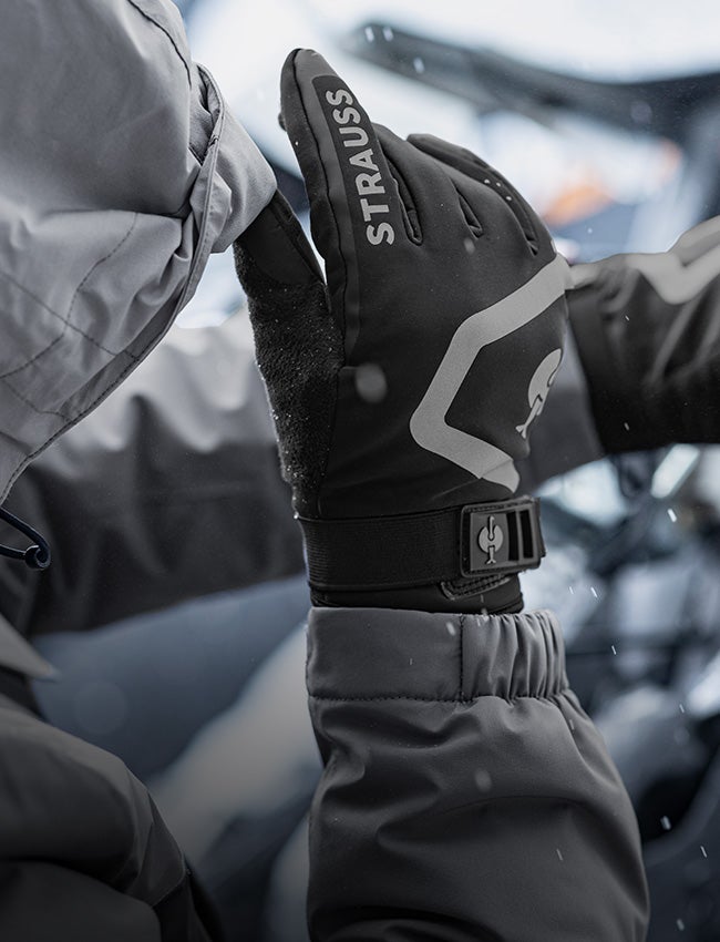 Gloves e.s.trail winter in black/basalt grey.