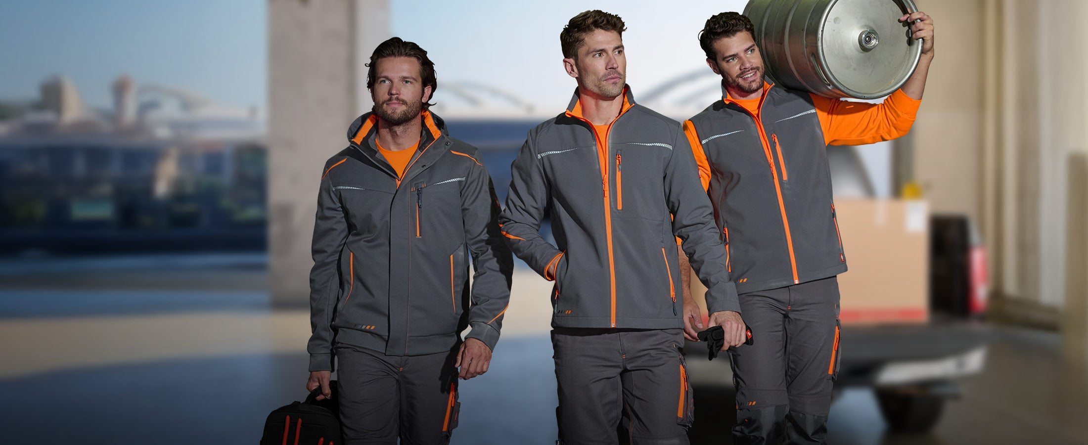 e.s.motion 2020 in the new colour anthracite-high-vis orange for men